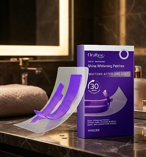 Professional Teeth Whitening Strips 7PCS- Purple Non-Sensitive Whitening Patches